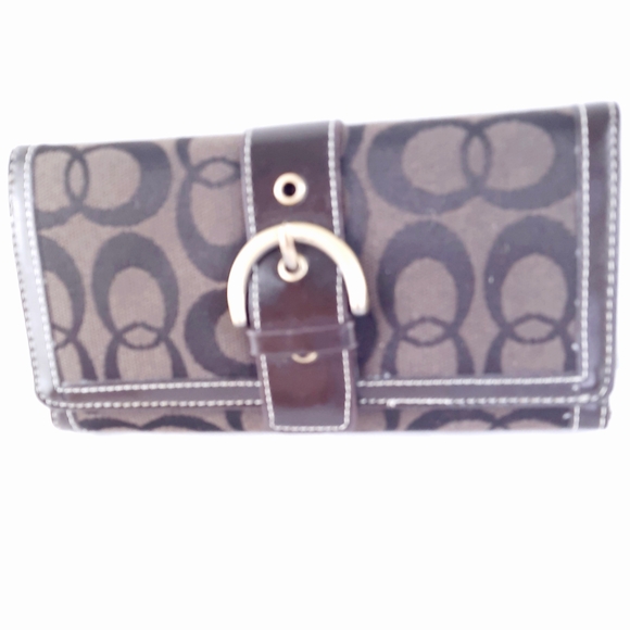 ❤️ Brown Signature Wallet with Monogram Pattern - Picture 2 of 2